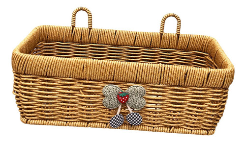 Cesta De Almacenamiento De Colgantes Imitador De 28x13x16cm