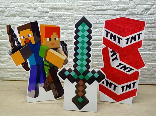 Kit Festa em Casa - Minecraft - 20 Itens