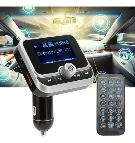 Adaptador De Radio De Coche, Cargador, Transmisor Fm Bluetoo