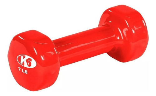 Mancuernas Pesas Gym Ejercicios Mango Vinil 7lb K6 Fitness