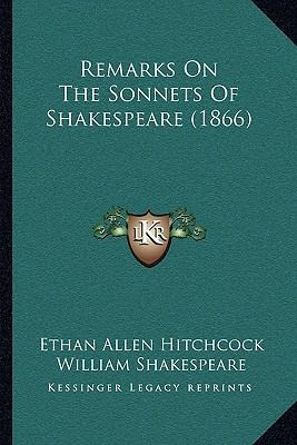 Libro Remarks On The Sonnets Of Shakespeare (1866) - Etha...