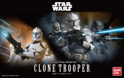 Clone Trooper Ep8/9 Star Wars 1/12 Kit Snapfit Bandai Japon