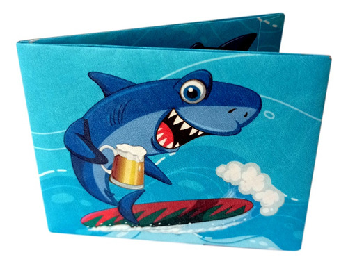 Billetera De Papel Tyvek - Modelo Surf Tiburón