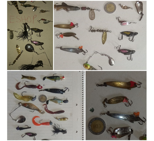 Lote 10 Señuelo Jig Cuchara Soft Lure Pesca Ultra Ligth Leer