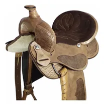 Comprar Sela Couro Tambor Baliza Americana Para Cavalo Completa Klk