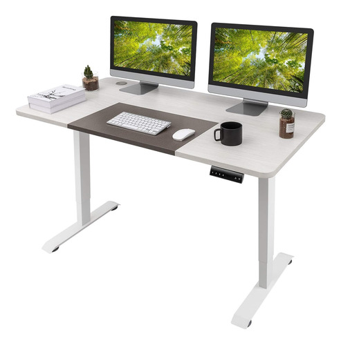 Escritorio Gamer Adjustable De 55'' Homall Blanca O Marron 