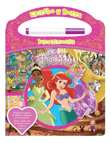 Libro Escribe Y Borra. Busca Y Encuentra Disney Princesa Pi