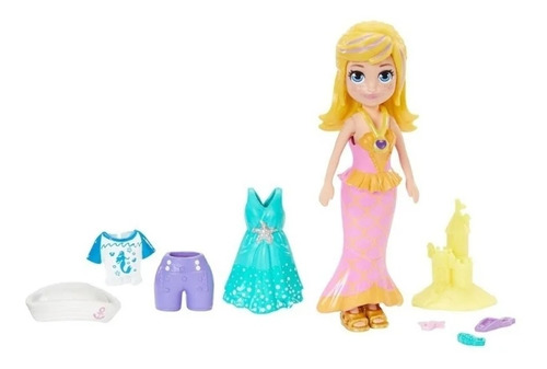 Polly Pocket Pack Moda De Sirena