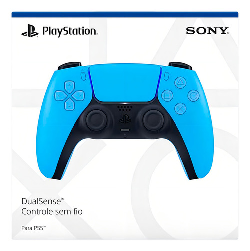 Controle Sem Fio Dualsense Playstation 5 Azul Cor Starlight blue