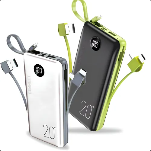 Power Bank 20.000mah Connect Carregador Rápido Com Display Portát...