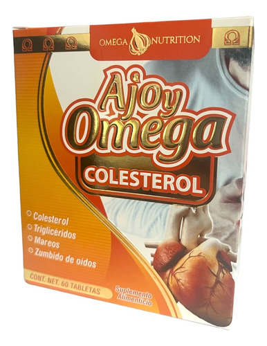 Ajo Y Omega Colesterol Omega Nutrition Original Tapa Roja 