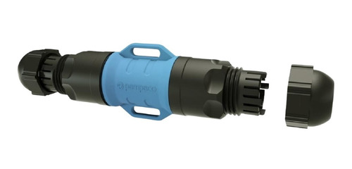 Imagen 2 de 8 de Pack X2 Conector Estanco Pampaco Tripolar C/bornera 24a