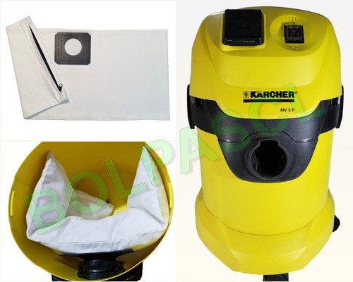 3 Bolsas Reusables De Aspiradoras Karcher Wd3 Envío Incluido