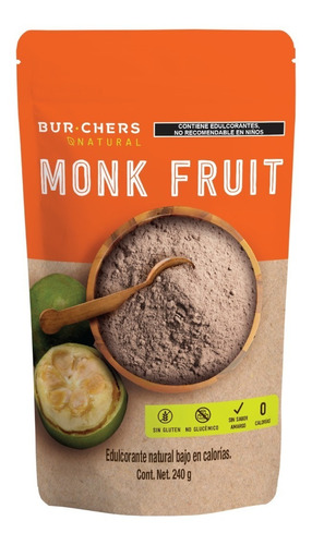 Monk Fruit 240g, Sin Calorías Y 100% Natural