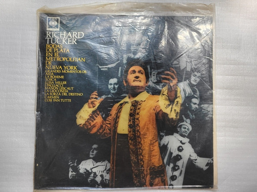 Richard Tucker Disco Vinilo Lp Bodas De Plata En El Met...