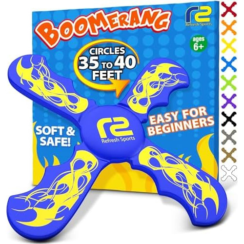 Boomerang Kids Outdoor Frisbee - Soft Toy Boomerangs Gi...