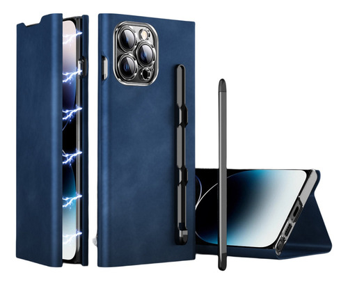 Are Adequado Para iPhone Case Flip Leather Case + Com Caneta