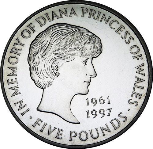 .: Gran Bretaña 5 Pounds 1997 - Lady Di  :.