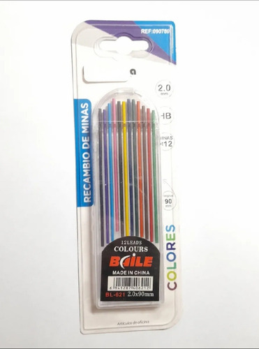 Imagen 1 de 1 de Repuestos De Minas De Colores Para Portaminas, 2.0 Mm