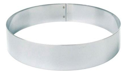 Molde / Timbal Redondo Acero Inox 18 Cm X 4.5 Cm X 1 Mm