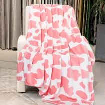 Comprar Mantas Suaves Manta With Vaca Pink Manta Polar