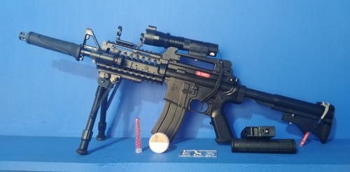 Imagen 6 de 10 de Rifle De Aire Con Mira Telescopica