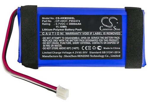 Bateria Para Harman Cardon Onyx Mini , Cp-hk07 , P954374 