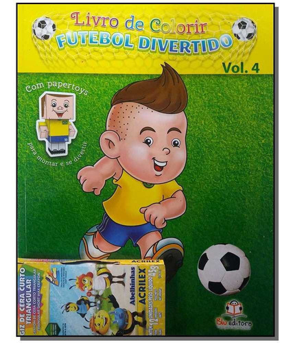 Livro De Colorir - Futebol Divertido - Vol.4