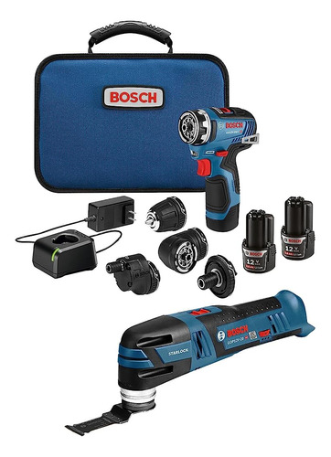 Bosch Gxl12v-270b22 12v Max 2-tool Combo Kit Con Taladro/ato