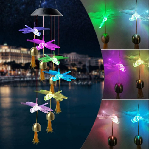 D Lámpara De Sol Colgante Led Lámpara De Jardín Carillón De