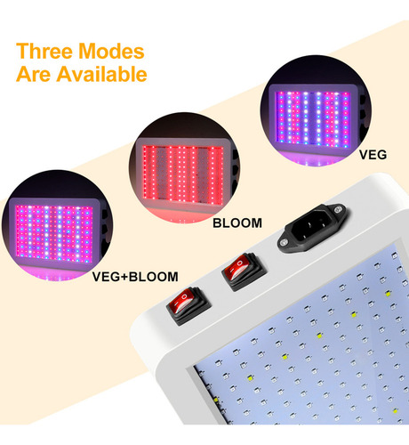 Led Grow Light Full Spectrum 216 Led Lámparas De Cultivo Pan