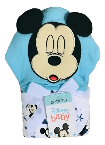 Toalla De Baño Bebe Capucha Disney (minnie Y Mickey)