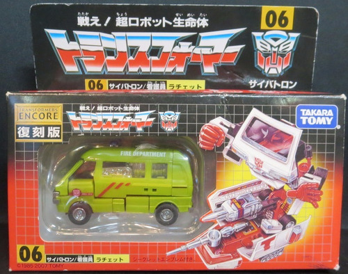 Transformers Ratchet G1 Encore Nuevo