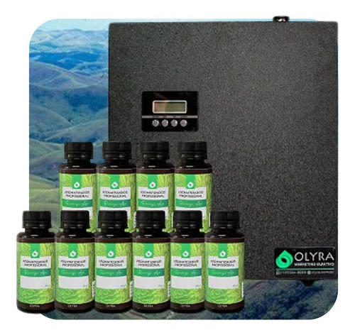 Kit Máquina Aromatizadora Ultra + 1 Refil Air 1000 Ml Olyra Cor Colinas