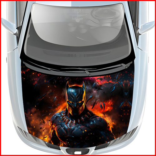 Vinil Decorativo Auto Wrap Cofre Black Panther - 150x200cm