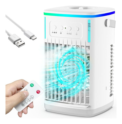 Acondicionador Aire Portatil Ifeifan 4 En 1 Control Blanco