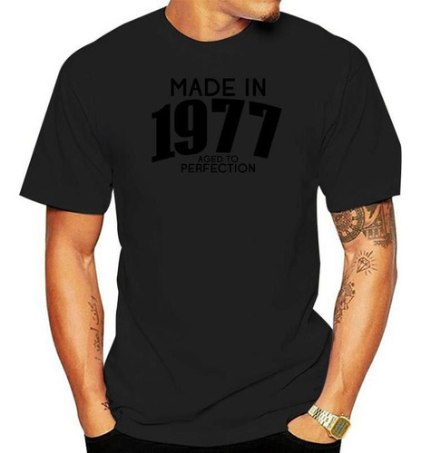 Playera Made In 1977 Para Hombre, Regalo De 40 Cumpleaños