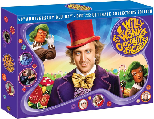 Imagen 1 de 3 de Willie Wonka Fabrica De Chocolates Blu Ray Película Box Set