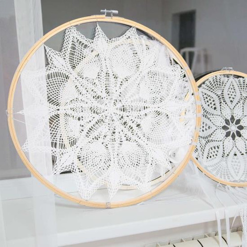 Caydo Kit: 3 Aros De Bordado, Redondos, Grandes Y Duraderos
