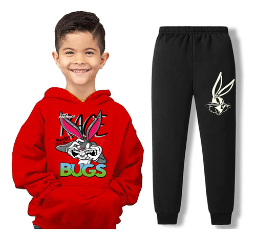 Conjunto Buzo Y Pantalón Para Niño Bugs Bunny Para Niño 