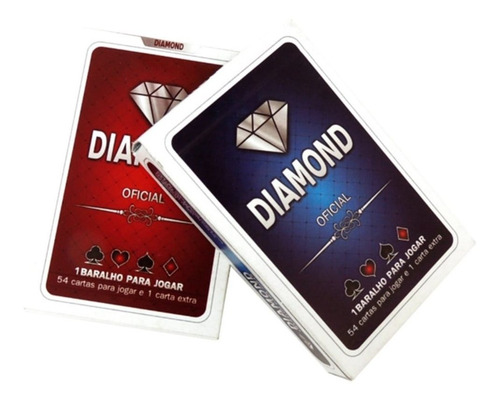 Baralho Diamond Oficial Foxlux - Embalagem Com 12 Unidades