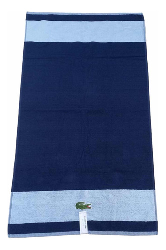 Toalla De Baño Lacoste 76x132cm 100% Algodón Color Azul