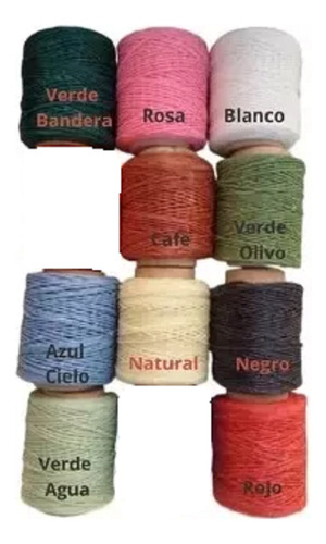 Pack 5 Hilos Encerado Alta Resistencia No. 3 - 50 Gr