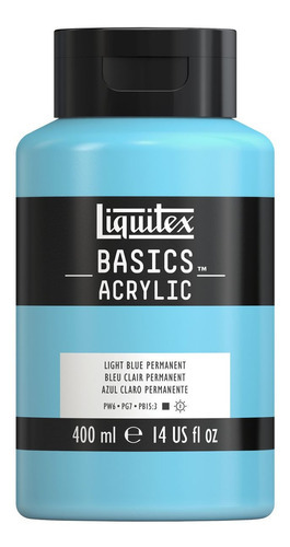 Tinta Acrílica Liquitex Basics 400ml Light Blue Permanent