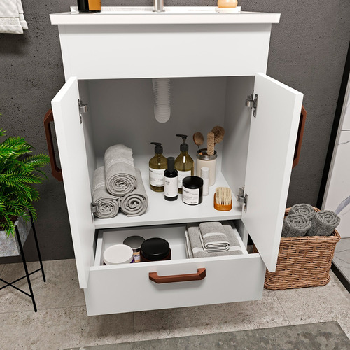 Conjunto De Baño Modelo Malaga Blanco