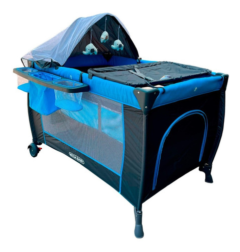 Imagen 3 de 9 de Practicuna Megababy Premium Mosquitero+luz+musica+bolso