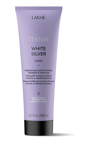 Máscara Lakme Teknia White Silver 250ml