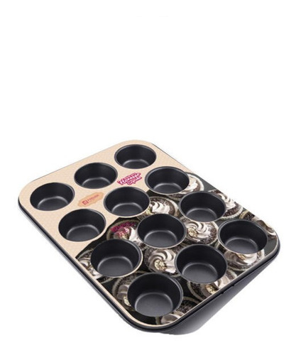 Molde Para Cupcakes Muffins Kekes X12 Divisiones Reposteria 