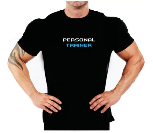 Camiseta Personal Trainer Academia Blue Dry Fit Professor