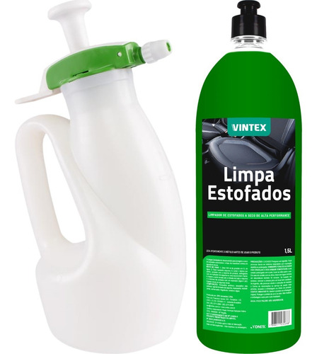 Limpa Banco Limpa Estofados 1,5l + Pulverizador Guarany 1,5l